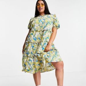 Influence Plus Midi Tiered Dress